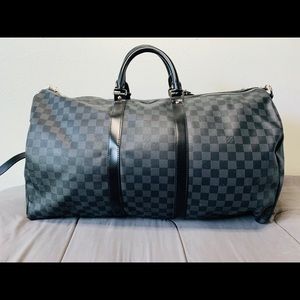 Louis Vuitton Keepall Bandouliere Bag -Graphite